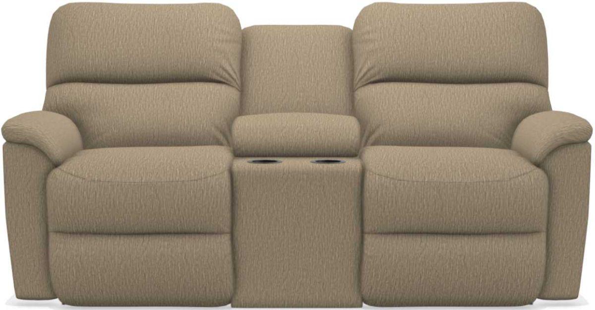 La-Z-Boy Brooks Driftwood Power Reclining Loveseat With Headrest & Console