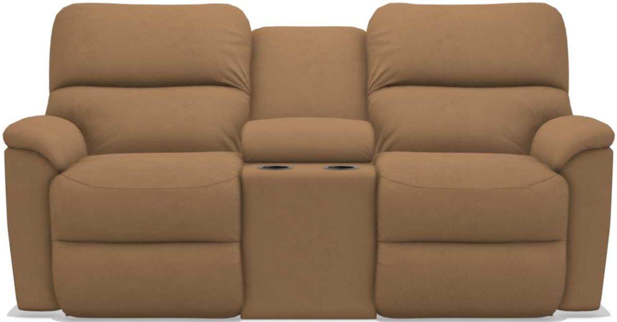 La-Z-Boy Brooks Fawn Power Reclining Loveseat With Console