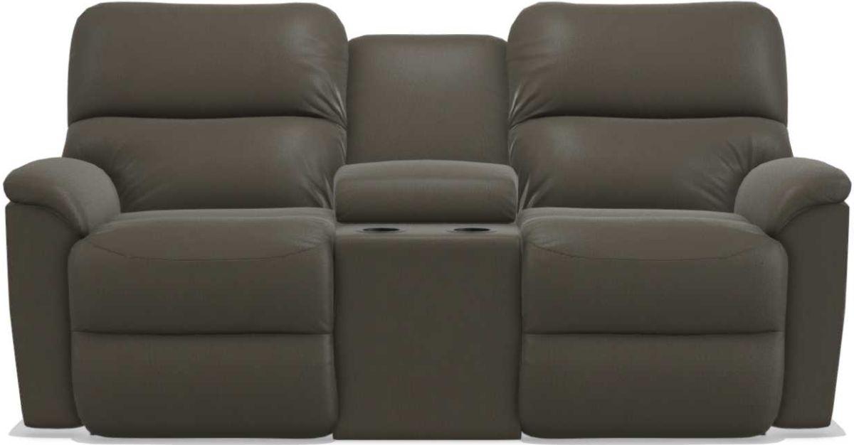 La-Z-Boy Brooks Tar Power Reclining Loveseat With Console