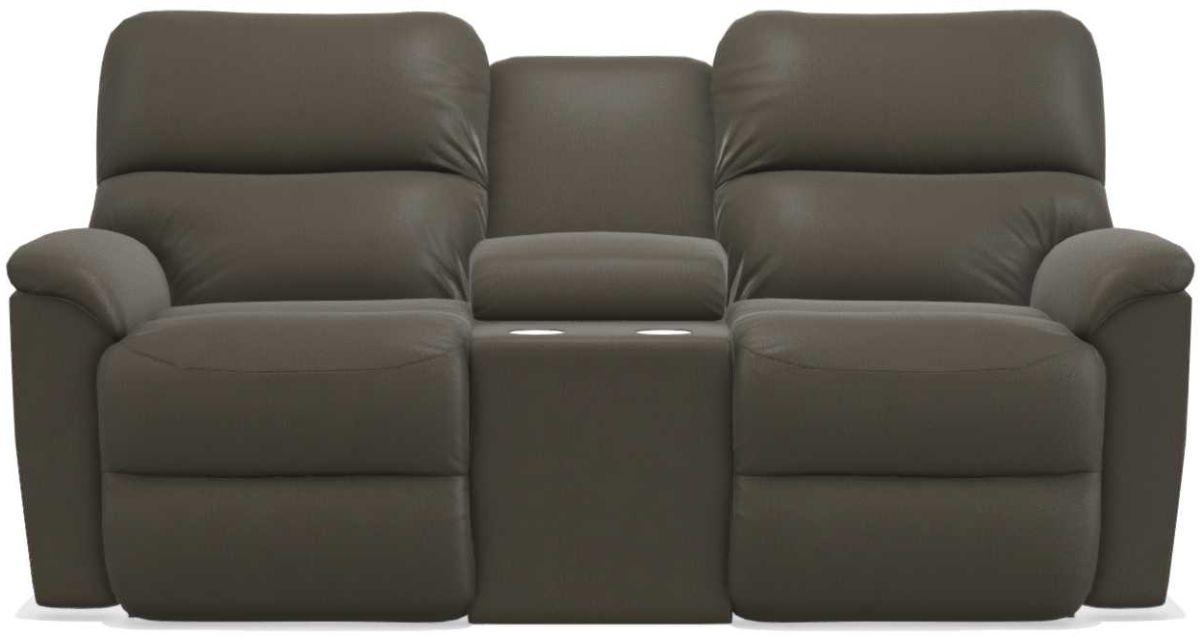 La-Z-Boy Brooks Tar Reclining Loveseat With Console