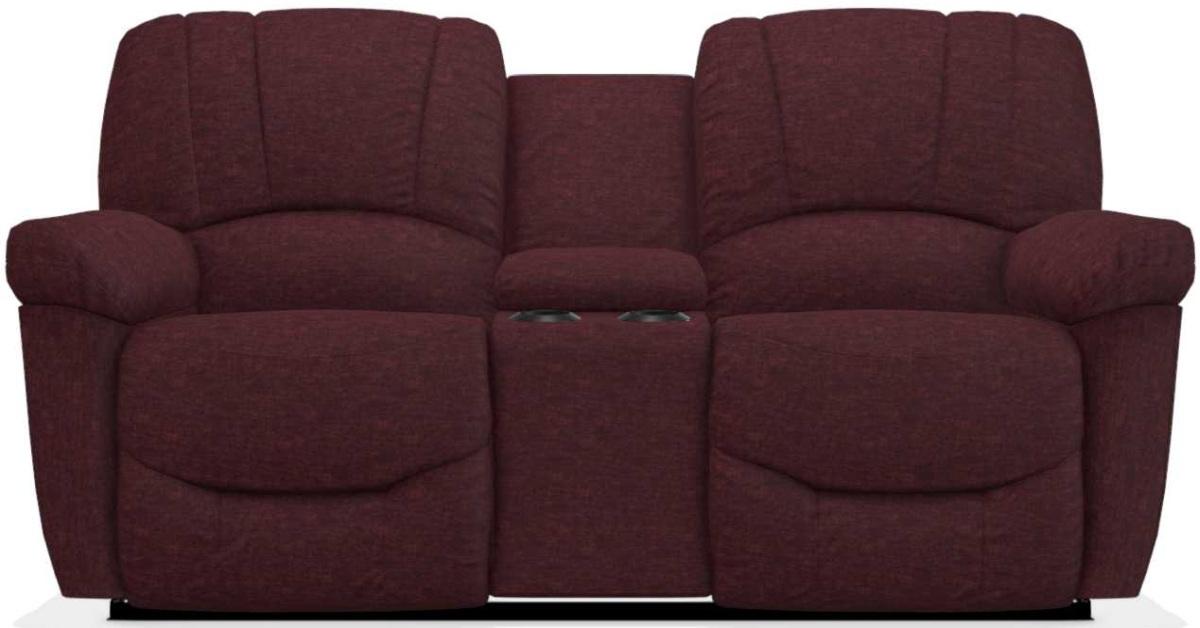 La-Z-Boy Hayes Burgundy Power La-Z-Time Full Reclining Console Loveseat