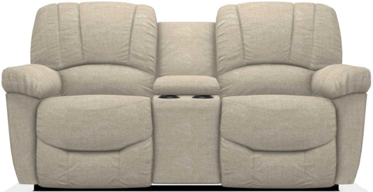 La-Z-Boy Hayes Eggshell La-Z-Time Power-Reclineï¿½ Console Loveseat with Power Headrest