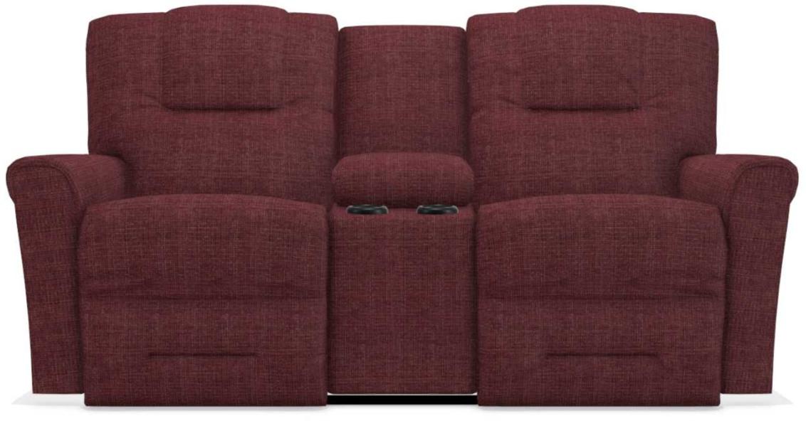 La-Z-Boy Easton PowerRecline La-Z-Time Cherry Reclining Console Loveseat