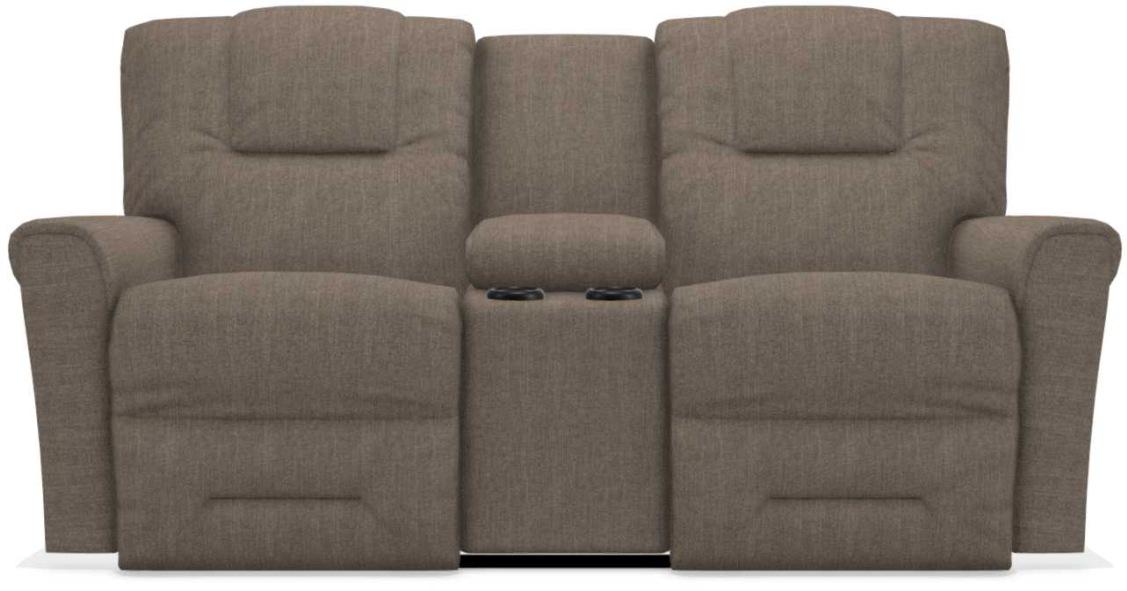 La-Z-Boy Easton PowerRecline La-Z-Time Otter Reclining Console Loveseat