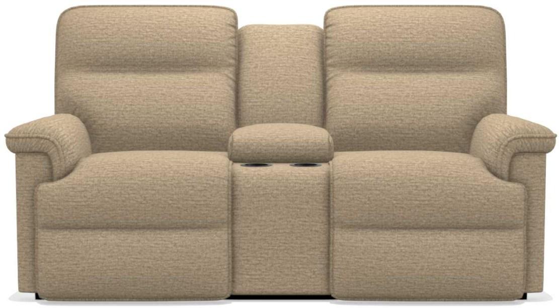 La-Z-Boy Jay PowerRecline La-Z-Time Barley Reclining Loveseat and Console