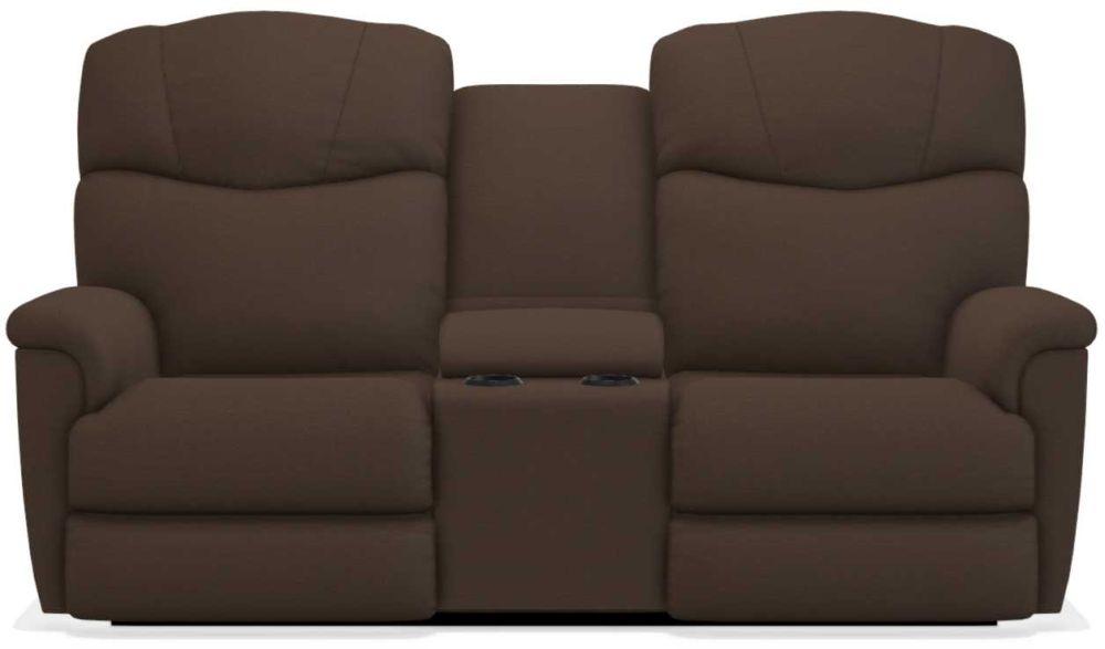 La-Z-Boy Lancer Power La-Z Time Espresso Full Reclining Loveseat with Console