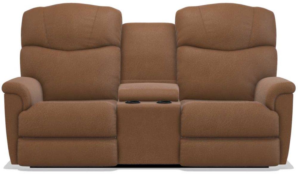 La-Z-Boy Lancer Power La-Z Time Silt Full Reclining Loveseat with Console