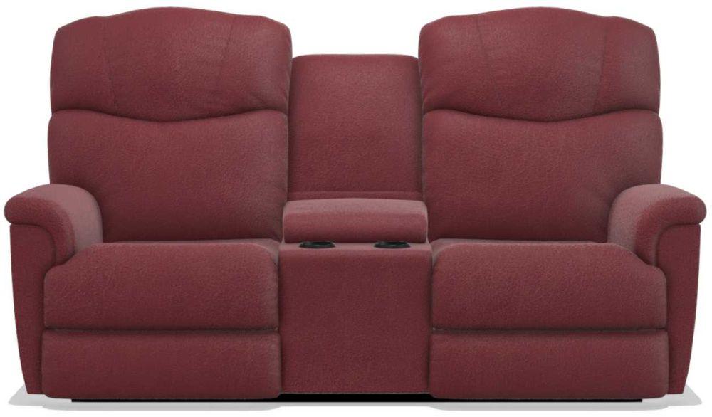 La-Z-Boy Lancer Vermillion Power Reclining Loveseat with Headrest and Console
