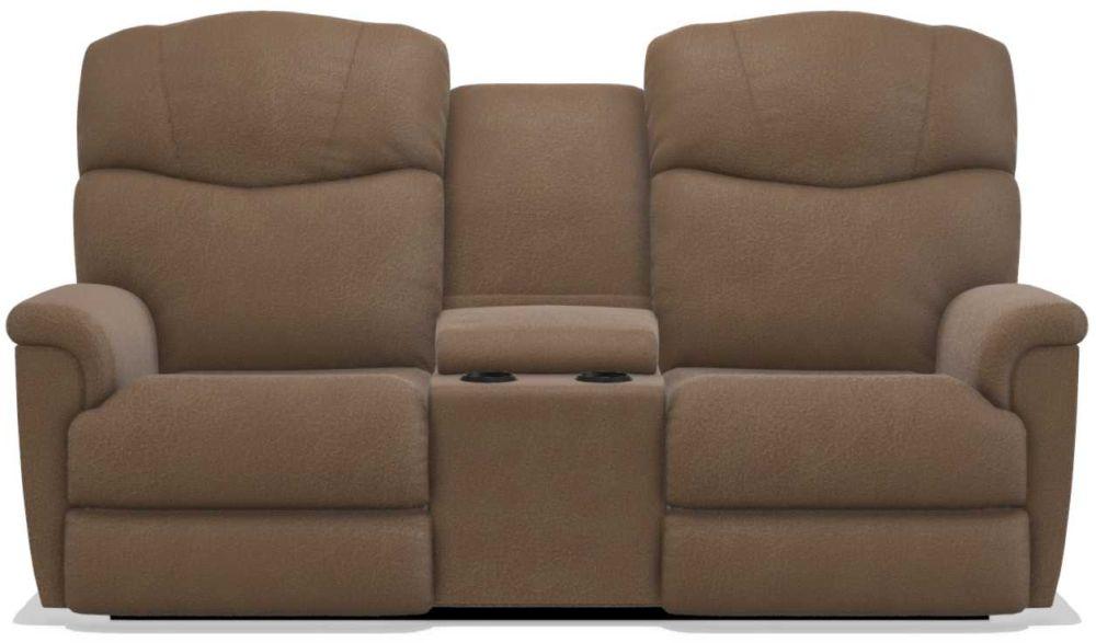 La-Z-Boy Lancer Chocolate Power Reclining Loveseat with Headrest and Console