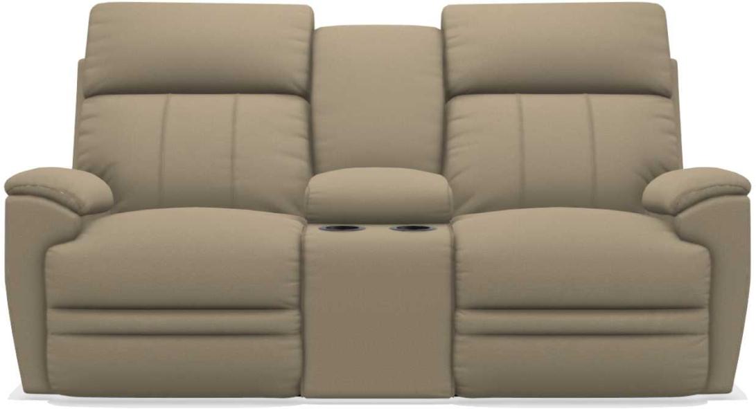 La-Z-Boy Talladega Wicker La-Z-Time Full Reclining Loveseat With Console