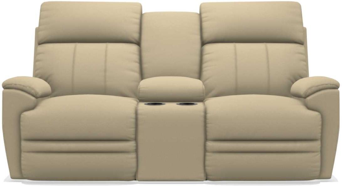 La-Z-Boy Talladega Sand La-Z-Time Full Reclining Loveseat With Console