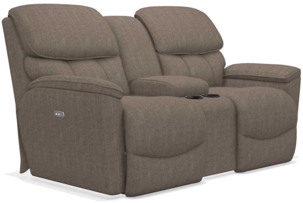 La-Z-Boy Kipling Otter La-Z-Time Power Reclining Loveseat With Console