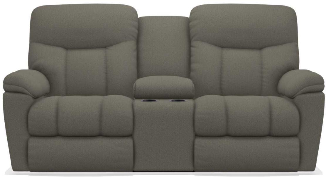La-Z-Boy Morrison Silver La-Z-Time Full Reclining Loveseat w/Console