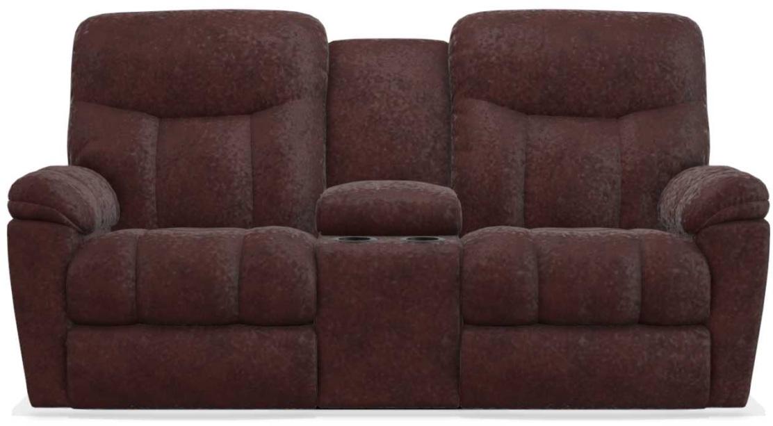 La-Z-Boy Morrison Burgundy La-Z-Time Full Reclining Loveseat w/Console