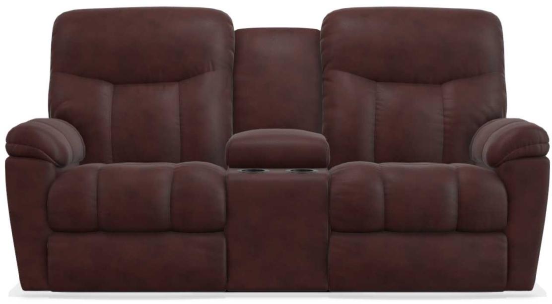 La-Z-Boy Morrison Burgundy Power La-Z-Time Full Reclining Loveseat w/Console