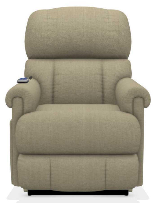 La-Z-Boy Pinnacle Platinum Khaki Power Lift Recliner with Massage and Heat