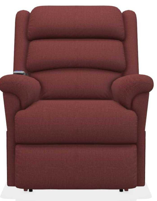 La-Z-Boy Astor Platinum Merlot Power Lift Recliner with Massage and Heat