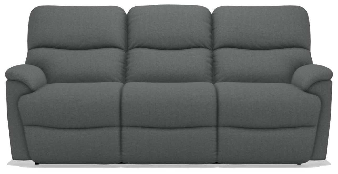 La-Z-Boy Trouper Grey Power Reclining Sofa w/ Headrest