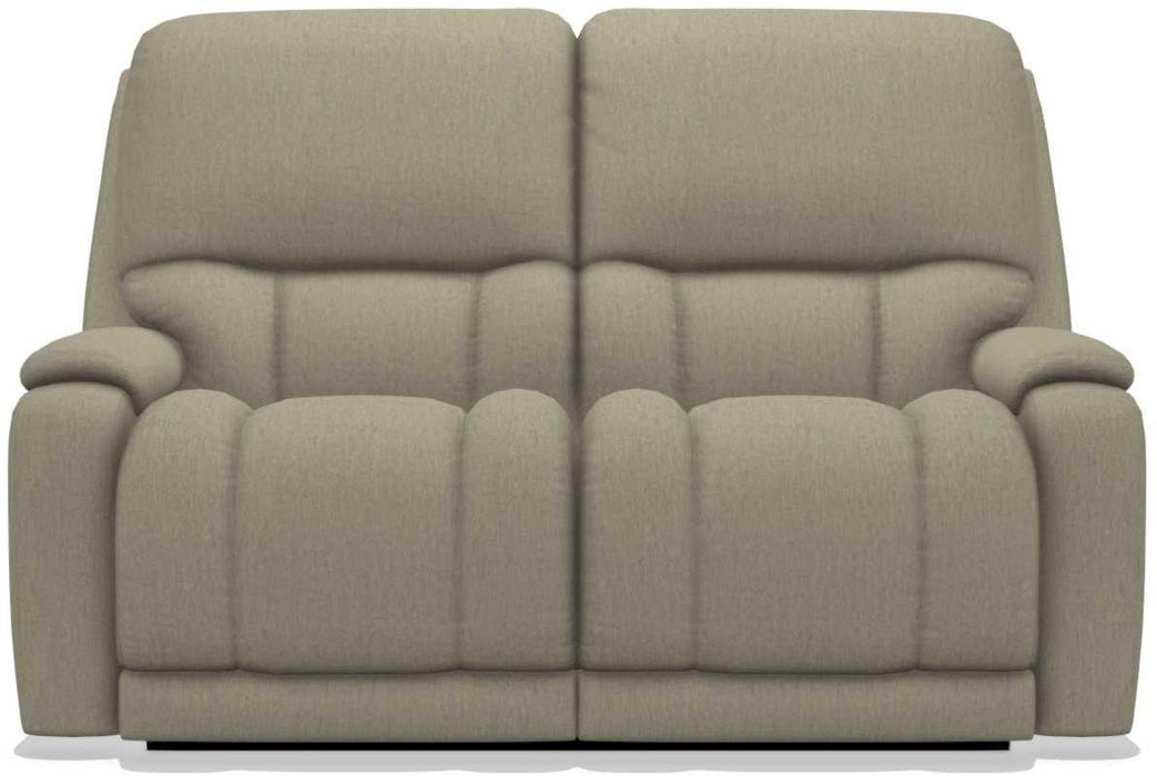 La-Z-Boy Greyson Teak Reclining Loveseat with Headrest