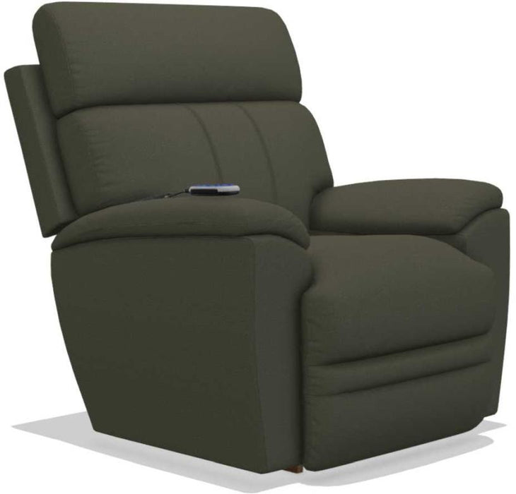 La-Z-Boy Talladega Charcoal 2-Motor Massage & Heat Power-Recline-Xr Reclina-Rocker Recliner