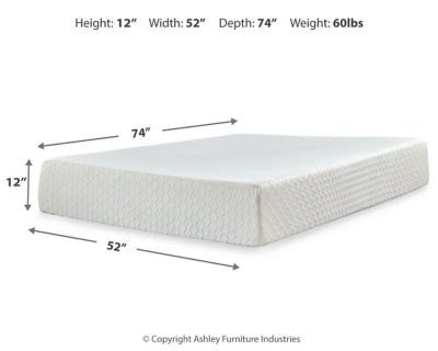 Chime 12 Inch Memory Foam Mattress in a Box - Plourde Furniture Co (Caribou, ME)