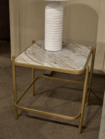 Manor Stone End Table - Plourde Furniture Co (Caribou, ME)