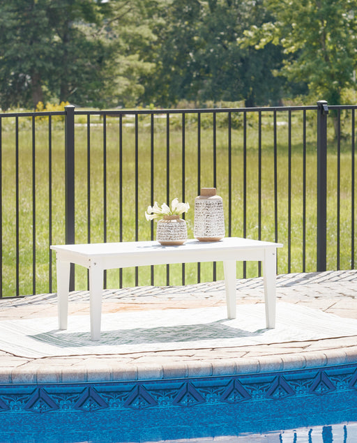Hyland wave Outdoor Coffee Table - Plourde Furniture Co (Caribou, ME)