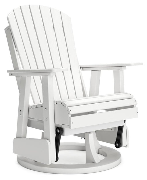 Hyland wave Outdoor Swivel Glider Chair - Plourde Furniture Co (Caribou, ME)