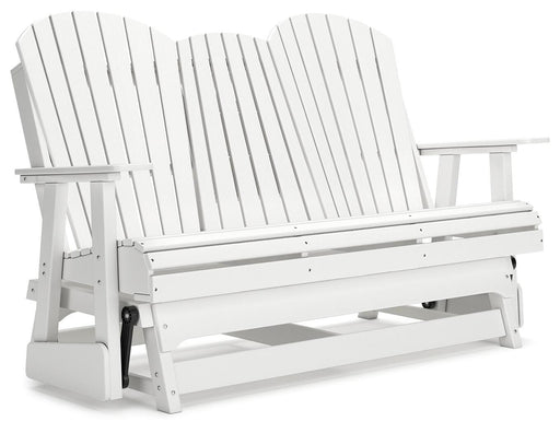 Hyland wave Outdoor Glider Loveseat - Plourde Furniture Co (Caribou, ME)