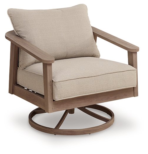 Harmony Headlands Outdoor Swivel Lounge with Cushion - Plourde Furniture Co (Caribou, ME)