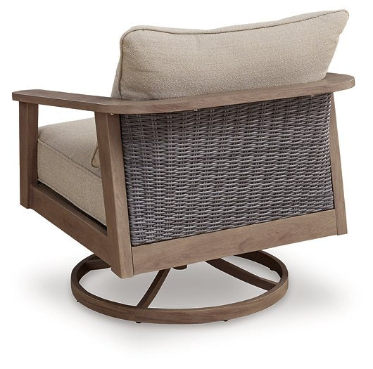 Harmony Headlands Outdoor Swivel Lounge with Cushion - Plourde Furniture Co (Caribou, ME)