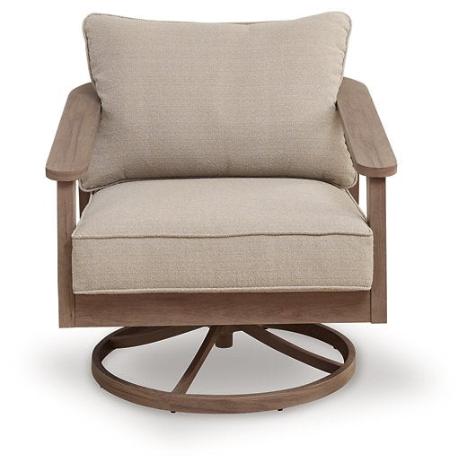 Harmony Headlands Outdoor Swivel Lounge with Cushion - Plourde Furniture Co (Caribou, ME)