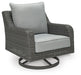 Elite Park Outdoor Swivel Lounge with Cushion - Plourde Furniture Co (Caribou, ME)
