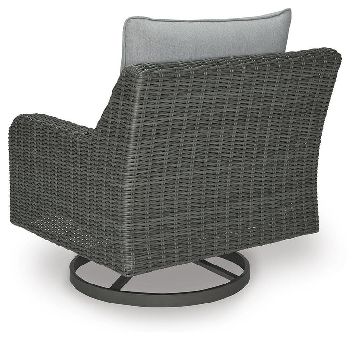 Elite Park Outdoor Swivel Lounge with Cushion - Plourde Furniture Co (Caribou, ME)