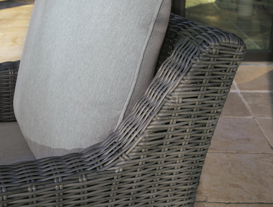Elite Park Outdoor Swivel Lounge with Cushion - Plourde Furniture Co (Caribou, ME)