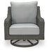 Elite Park Outdoor Swivel Lounge with Cushion - Plourde Furniture Co (Caribou, ME)