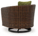 Horizon Hall Outdoor Swivel Lounge Chair with Cushion - Plourde Furniture Co (Caribou, ME)