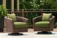 Horizon Hall Outdoor Swivel Lounge Chair with Cushion - Plourde Furniture Co (Caribou, ME)