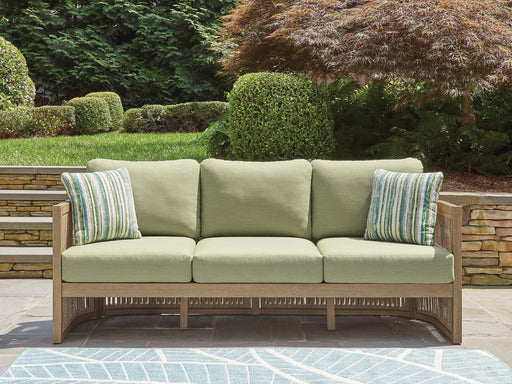 Serena Shores Outdoor Sofa with Cushion - Plourde Furniture Co (Caribou, ME)