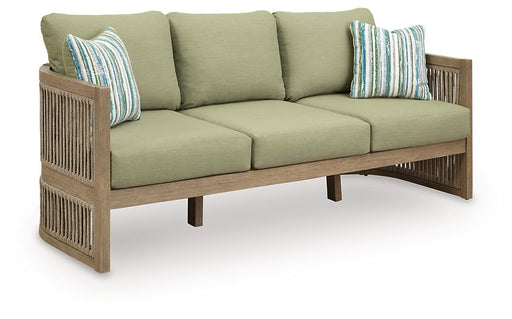 Serena Shores Outdoor Sofa with Cushion - Plourde Furniture Co (Caribou, ME)