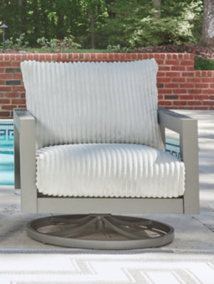 Hurley Park Outdoor Swivel Chair with Cushion - Plourde Furniture Co (Caribou, ME)