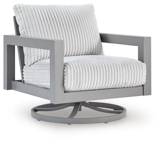 Hurley Park Outdoor Swivel Chair with Cushion - Plourde Furniture Co (Caribou, ME)
