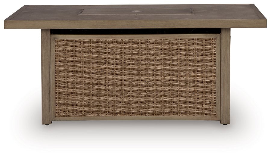 Laguna Heights Outdoor Fire Pit Table - Plourde Furniture Co (Caribou, ME)