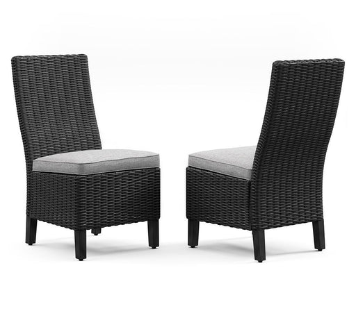 Beachcroft Outdoor Side Chair with Cushion (Set of 2) - Plourde Furniture Co (Caribou, ME)