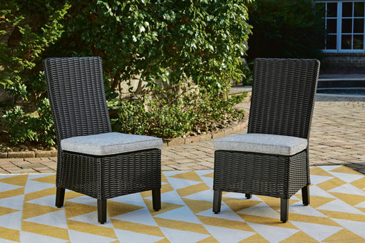 Beachcroft Outdoor Side Chair with Cushion (Set of 2) - Plourde Furniture Co (Caribou, ME)