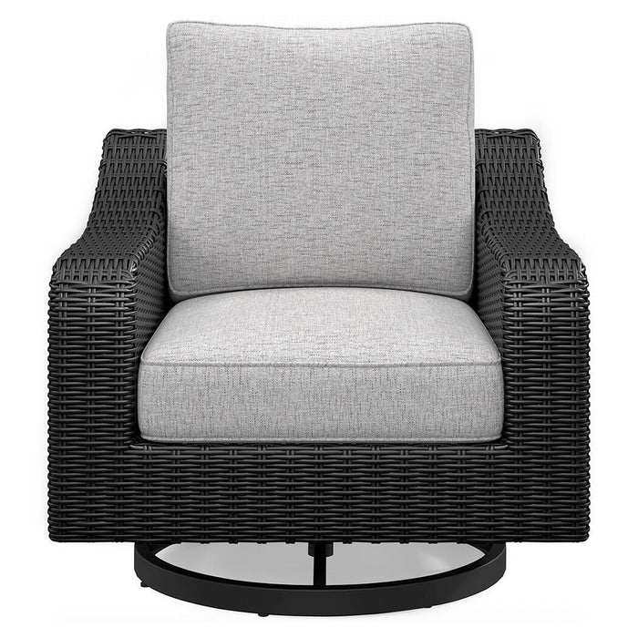 Beachcroft Outdoor Swivel Lounge with Cushion - Plourde Furniture Co (Caribou, ME)
