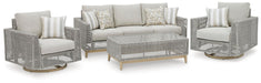 Seton Creek Outdoor Upholstery Set - Plourde Furniture Co (Caribou, ME)