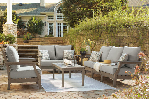 Visola Outdoor Sofa and Loveseat Set - Plourde Furniture Co (Caribou, ME)