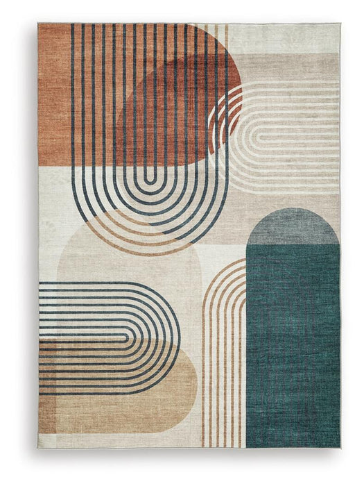 Farrendale Washable Area Rug - Plourde Furniture Co (Caribou, ME)