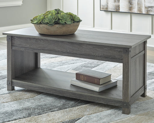 Freedan Lift-Top Coffee Table - Plourde Furniture Co (Caribou, ME)